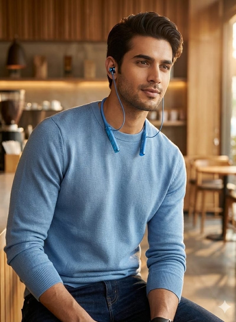 فالكون عربي: سماعة بلوتوث لاسلكية فالكون FL-BL101 حول الرقبة – عزل ضوضاء ENC – باس قوي – بطارية 400mAh – سماعة رياضية – سماعة موبايل – سماعة مكالمات – شحن Type-C - Image 2